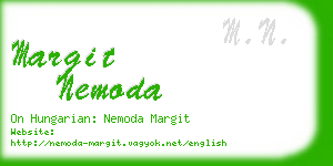 margit nemoda business card